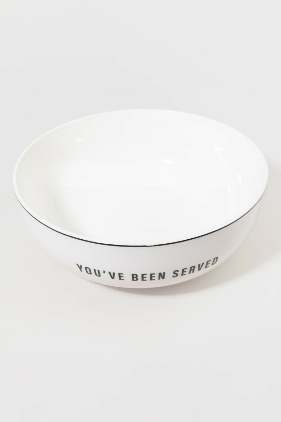 Francesca's You Have Been Served Serving Bowl Multi Home Decor