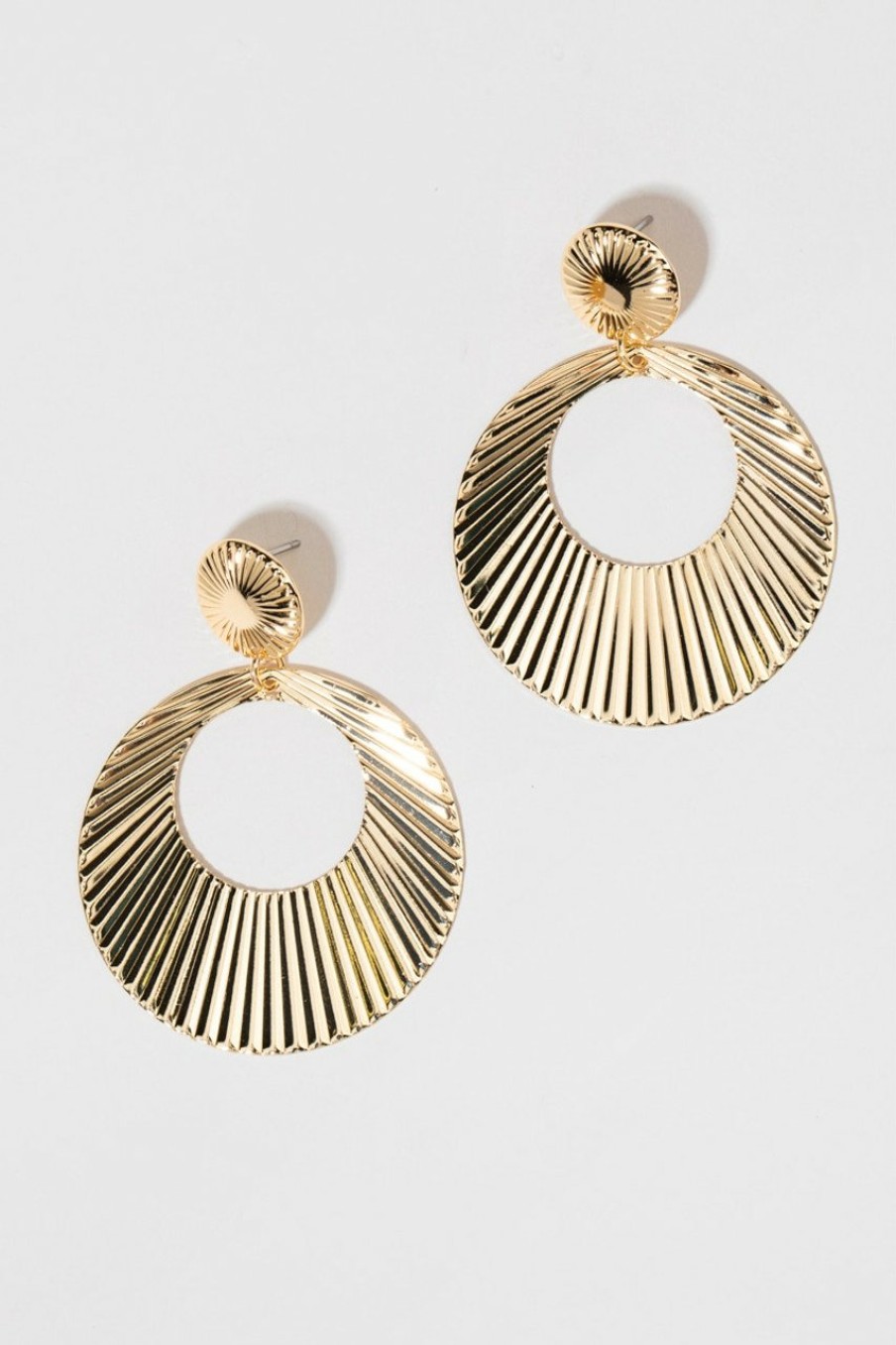 Francesca's Claribel Circle Earrings Gold Earrings