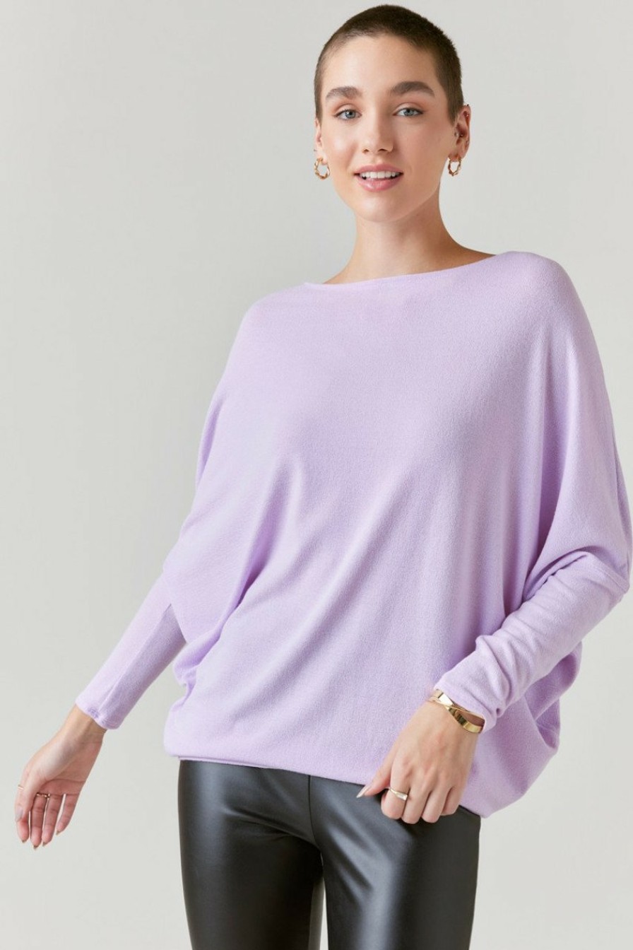 Francesca's Miranda Long Sleeve Dolman Tee Tops