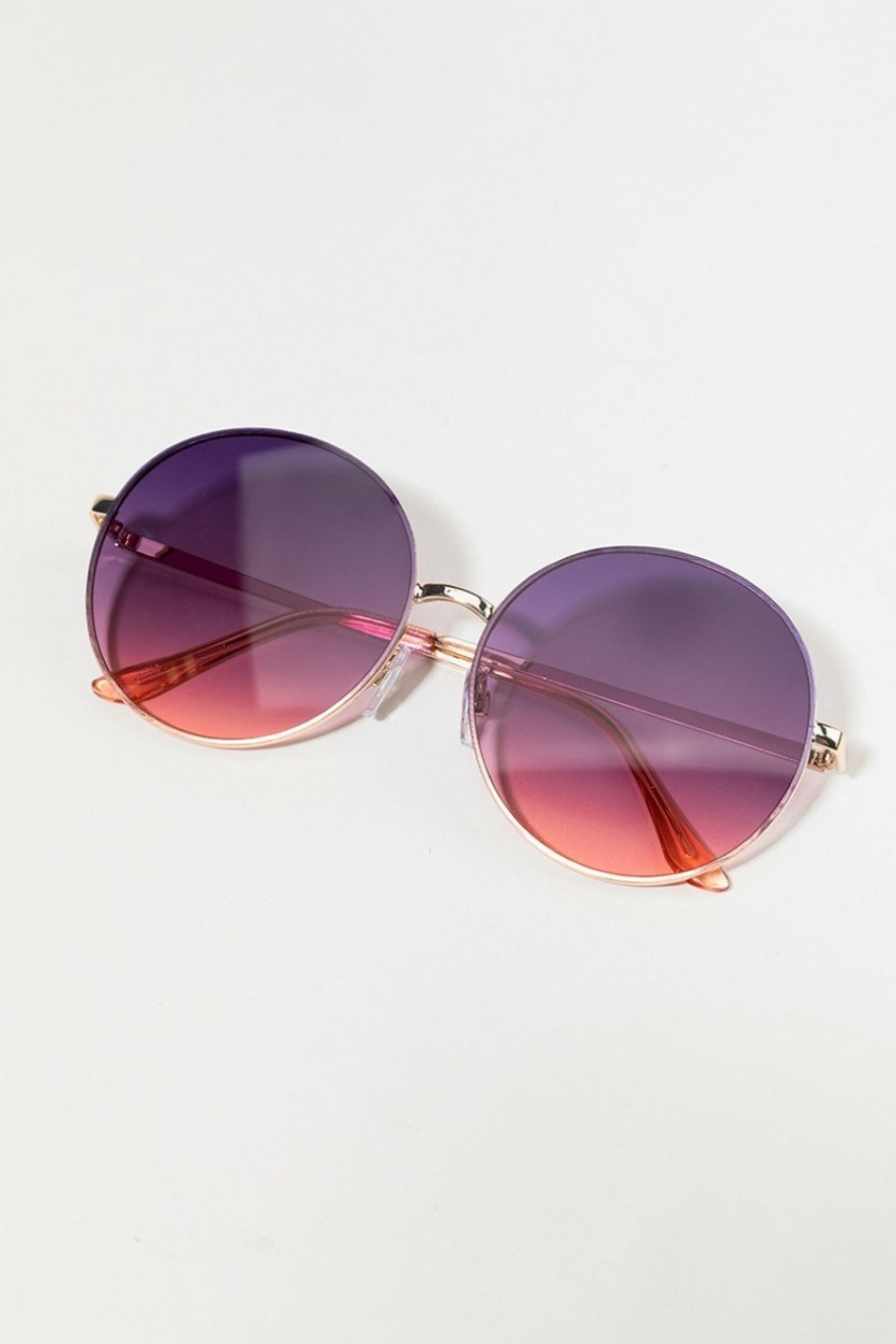 Francesca's Kimberly Round Sunglasses Multi Sunglasses