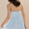 Francesca's Miriam Sweetheart Mini Dress Light Blue Dresses