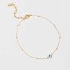 Francesca's Jenna Evil Eye Pearl Anklet Blue Anklets