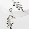 Francesca's Adalyn Abstract Leaf Drop Earrings Silver Earrings