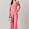 Francesca's Natalee Pleated Upper Jumpsuit Dresses