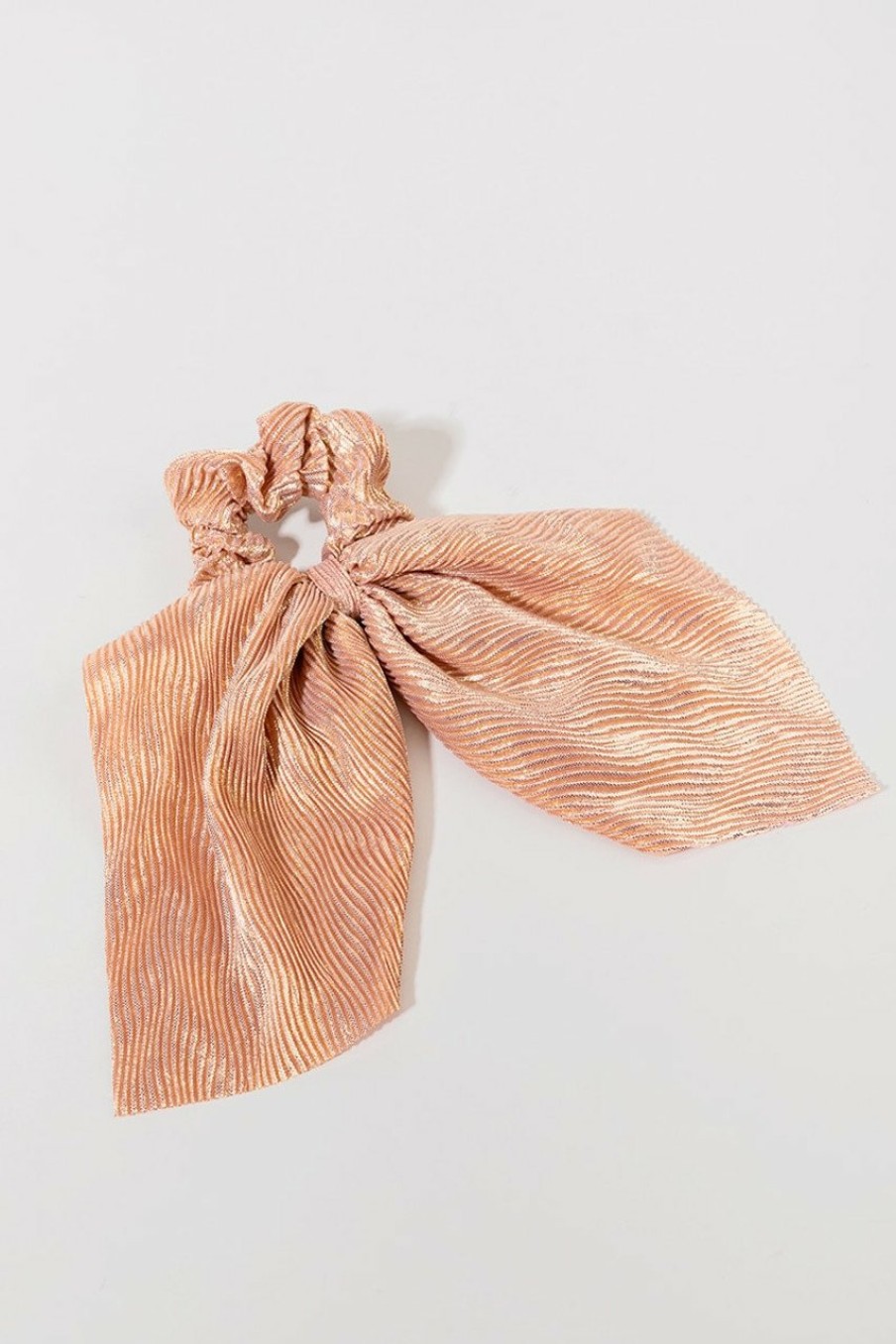 Francesca's Kaitlin Bow Ponytail Holder Rose Gold Hair