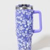 Francesca's Stainless Ditsy Floral Mug Purple Drinkware