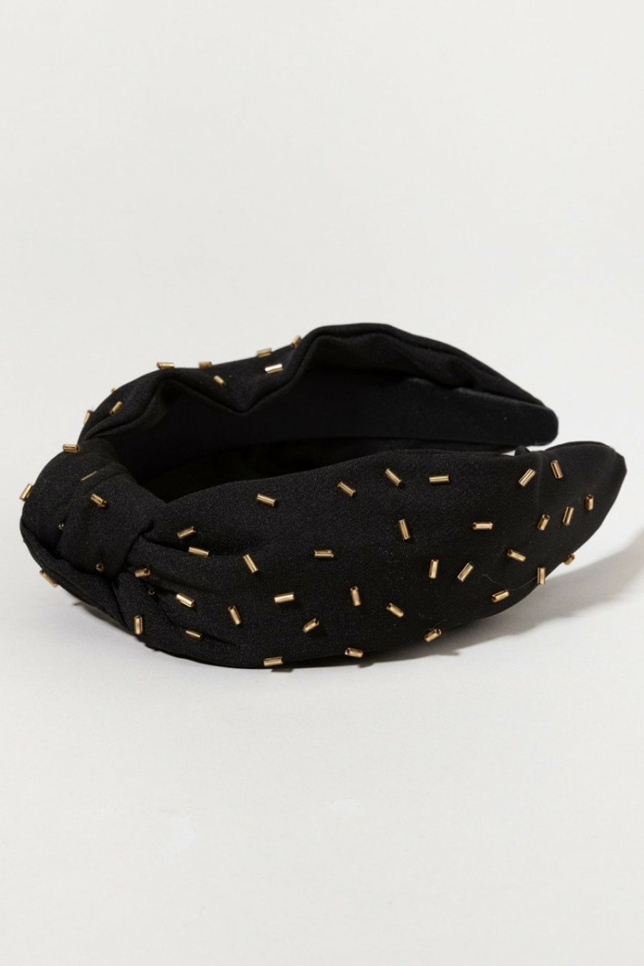 Francesca's Marie Top Knot Headband Black Hair