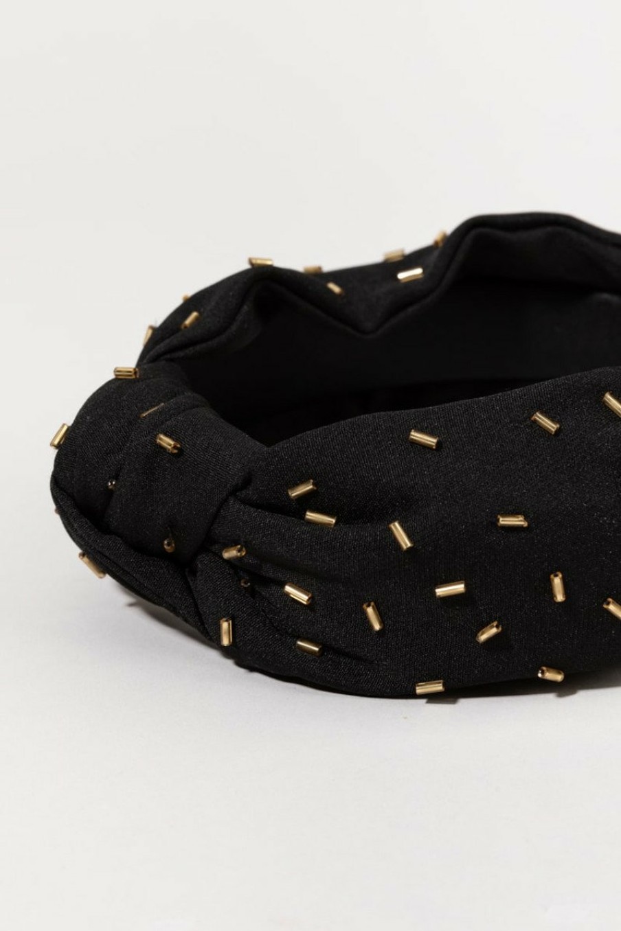 Francesca's Marie Top Knot Headband Black Hair