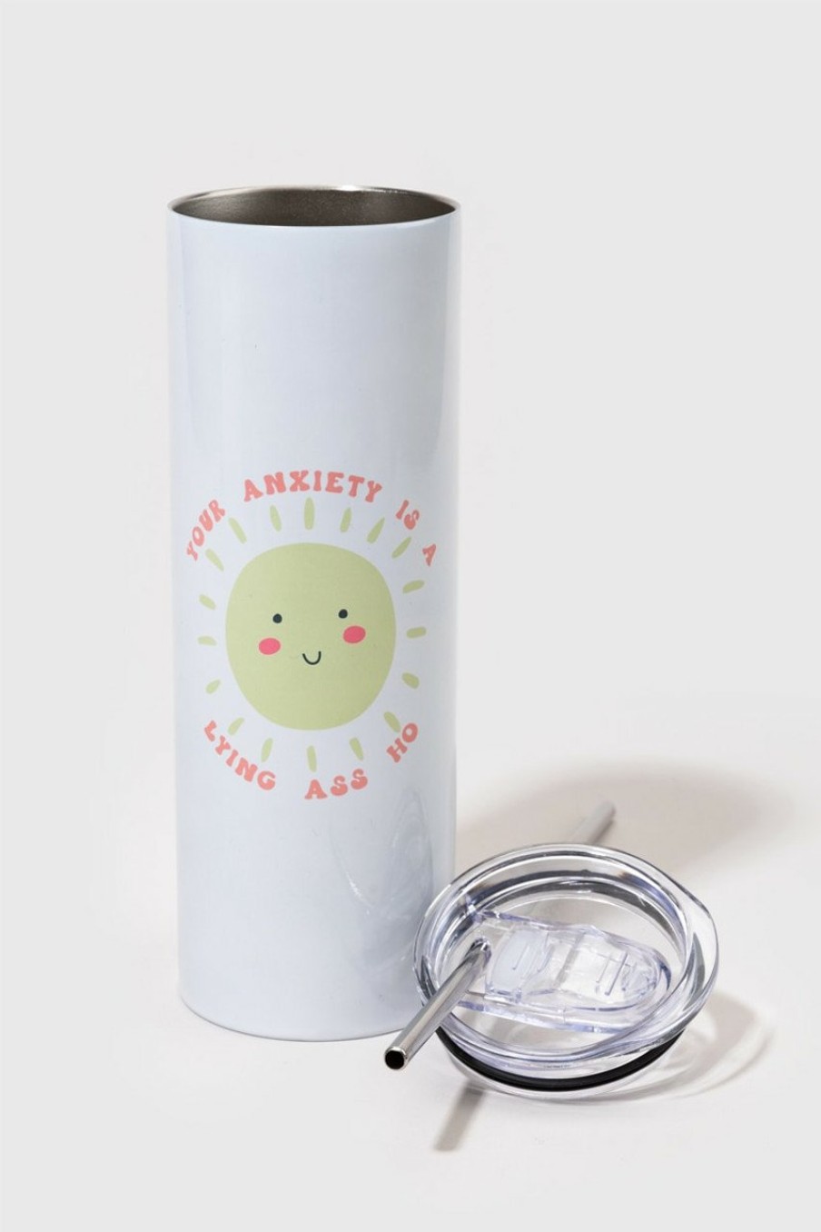 Francesca's Anxiety Lying Travel Tumbler Multi Drinkware