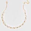 Francesca's Anita Pearl Necklace Gold Necklaces