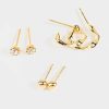 Francesca's Cassidy Earring Set Gold Earrings