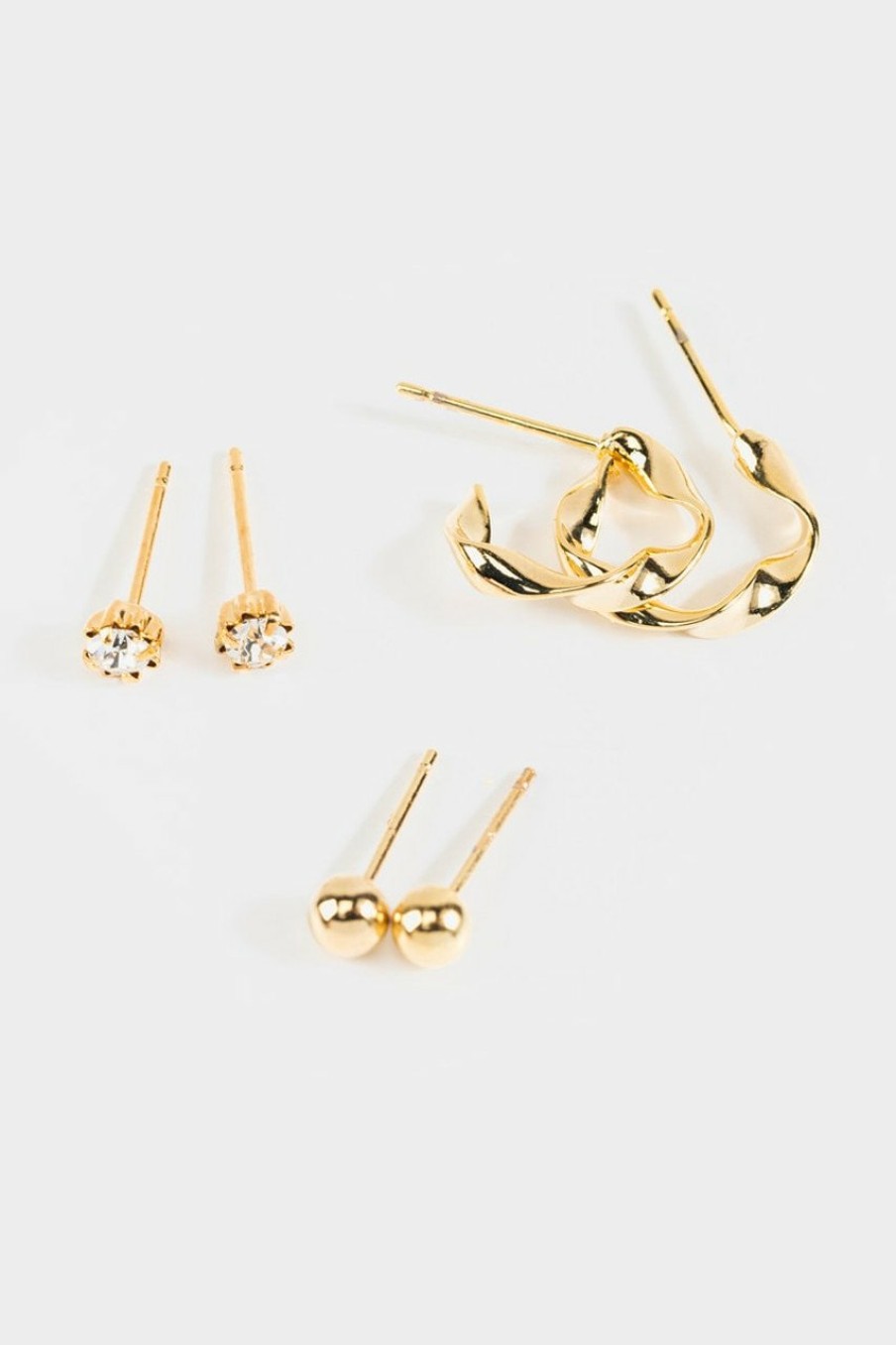 Francesca's Cassidy Earring Set Gold Earrings