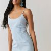 Francesca's Kasey Denim Sheath Dress Blue Dresses