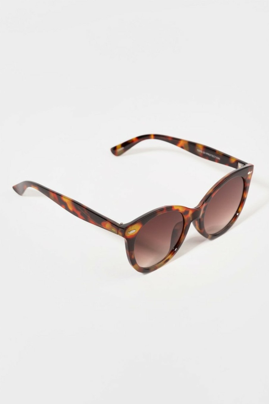 Francesca's Susan Round Sunglasses Tortoise Sunglasses