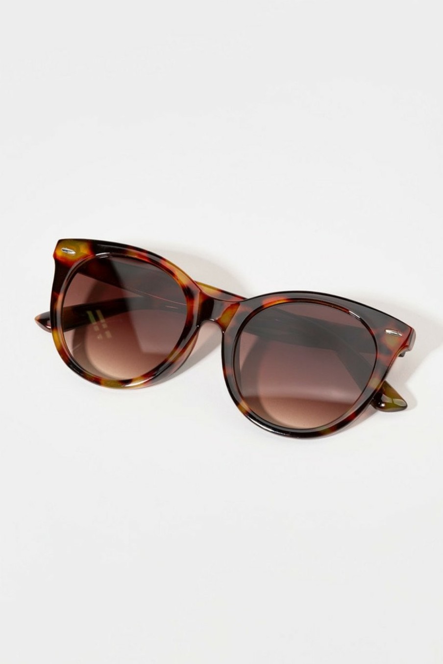 Francesca's Susan Round Sunglasses Tortoise Sunglasses