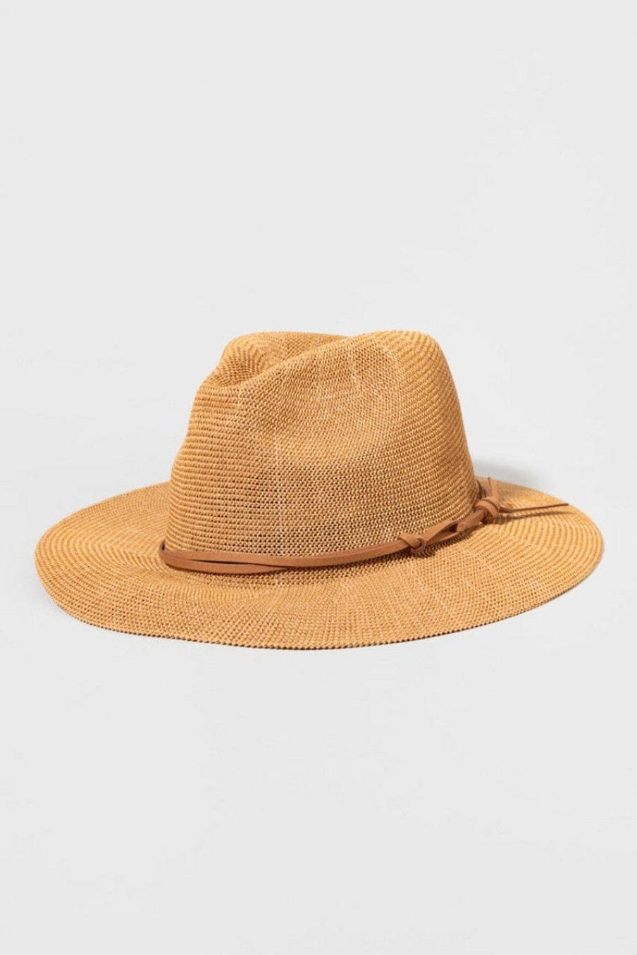 Francesca's Sophia Nubby Panama Hat Natural Hats