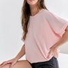 Francesca's Annabeth Crew Neck Dolman Tee Tops