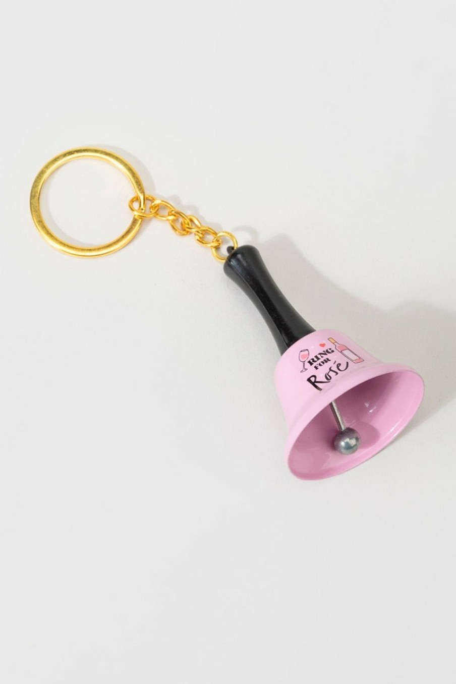 Francesca's Ring For Rose Key Ring Bell Pink Tech