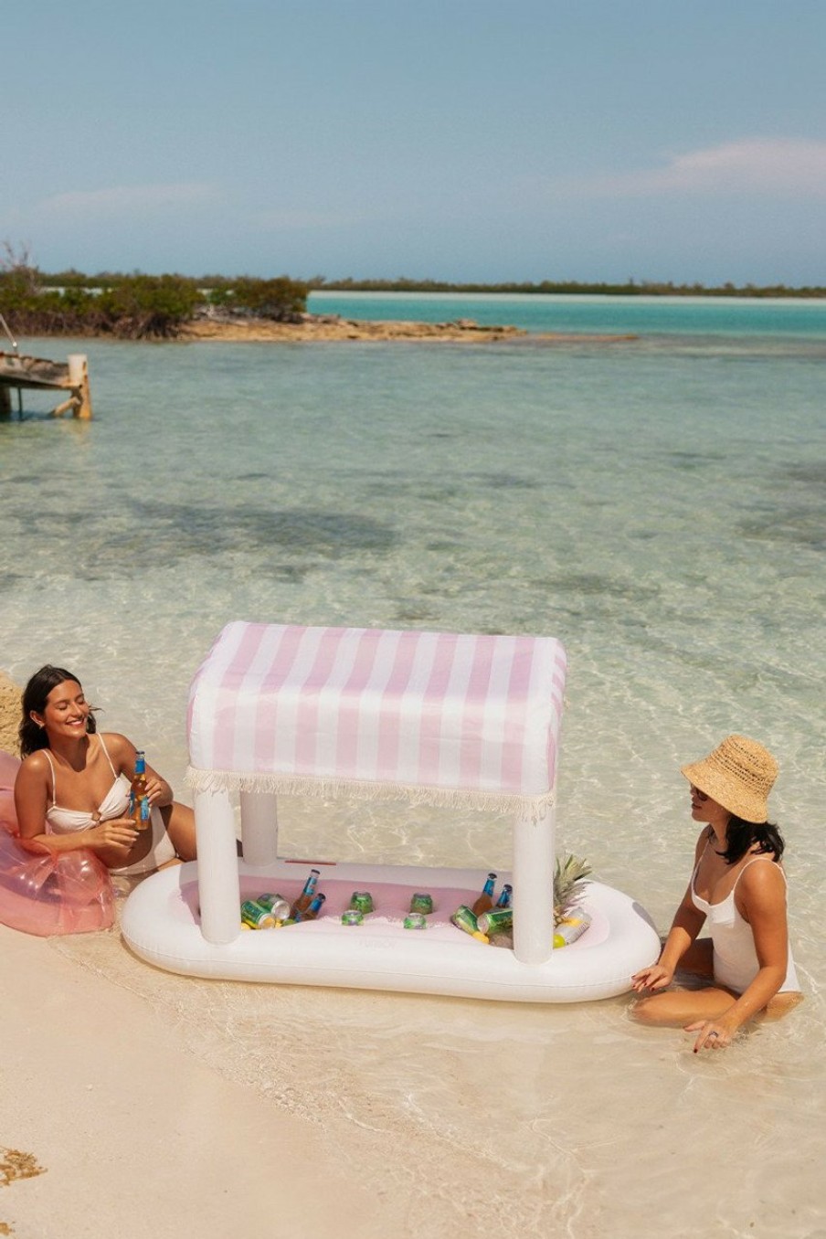 Francesca's Floating Cabana Bar Pink Tech