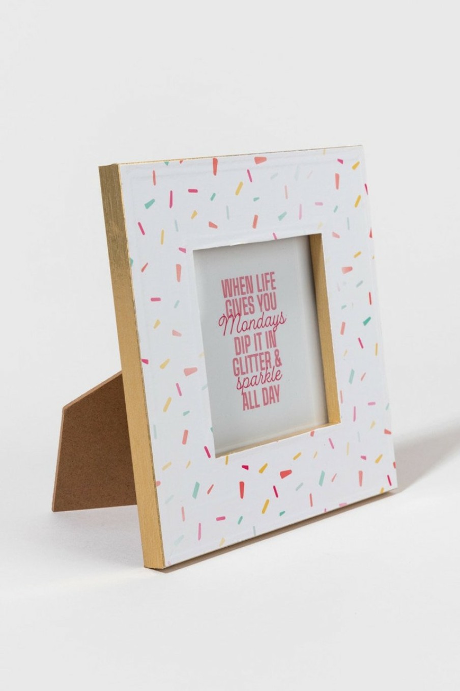 Francesca's Confetti Square Frame Multi Home Decor