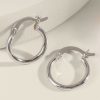 Francesca's Lana Mini Hoops Silver Earrings