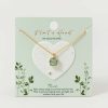 Francesca's Plant A Heart 14K Gold Dipped Pendant Necklace Mint Necklaces