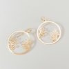 Francesca's Lara Daisy Shadow Circle Drop Earrings Gold Earrings