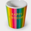 Francesca's Rainbow Happy Birthday Shot Glass Multi Drinkware