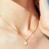 Francesca's Demi-Fine Plated Heart Pendant Necklace Gold Necklaces