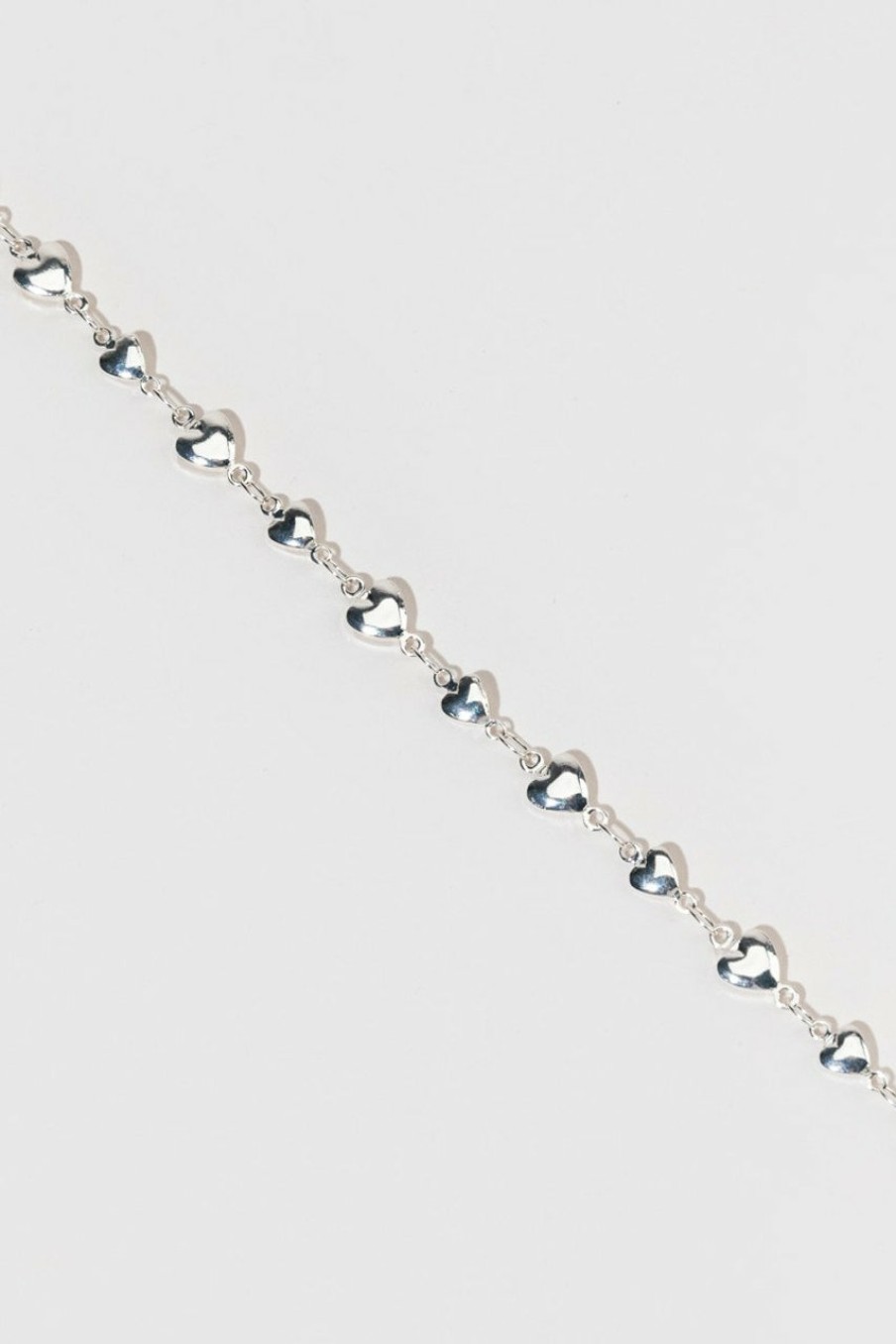 Francesca's Brandee Heart Bracelet Silver Bracelets