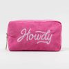 Francesca's Howdy Corduroy Cosmetic Bag Multi Beauty & Wellness