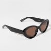 Francesca's Marisol Oval Cat Eye Sunglasses Sunglasses