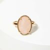 Francesca's Claire Semi Precious Stone Statement Ring Purple Rings