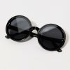 Francesca's Morgan Oversized Round Sunglasses Sunglasses