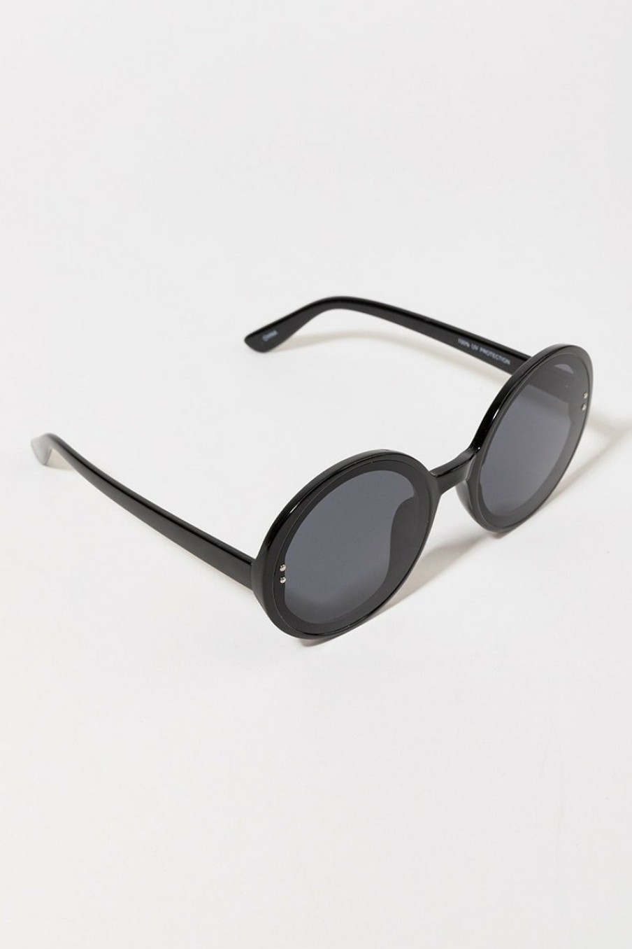 Francesca's Morgan Oversized Round Sunglasses Sunglasses