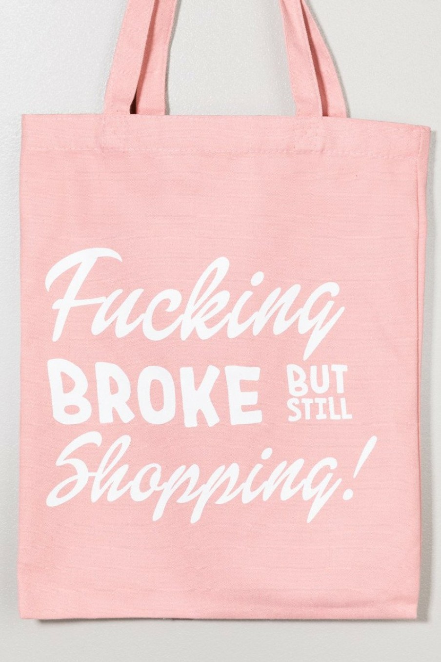 Francesca's Broke But Still Shopping Tote Bag Natural Bags & Wallets