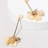 Francesca's Janelle Resin Cluster On Bar Earrings Natural Earrings