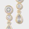 Francesca's Renee Cz Teardrop Earrings Crystal Earrings