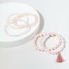 Francesca's Buffy Pearl Bracelets Set Pink Bracelets