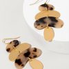 Francesca's Madilyn Resin Blob Earrings Tortoise Earrings