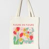 Francesca's Fleurs En Fleurs Canvas Tote Bags & Wallets