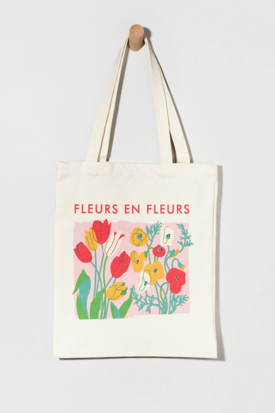 Francesca's Fleurs En Fleurs Canvas Tote Bags & Wallets