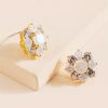 Francesca's Ella Cz Floral Stud Earrings Crystal Earrings