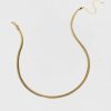 Francesca's Lily 14K Dipped Snake Chain Necklace Gold Necklaces