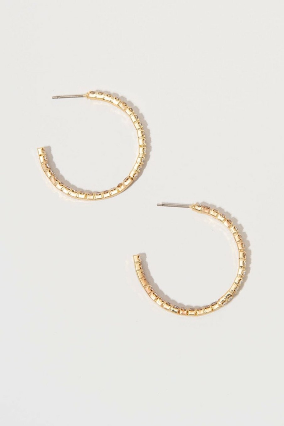 Francesca's Jackie En Hoops Gold Earrings