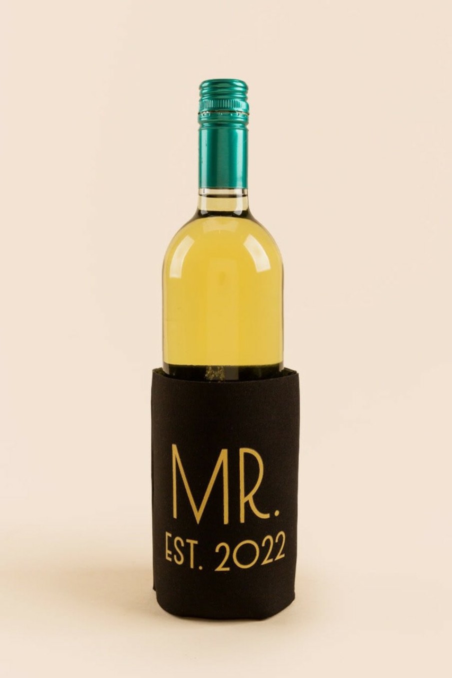 Francesca's Mr. Est. 2022 Wine Bottle Sleeve Multi Drinkware