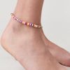 Francesca's Sandi Bright Rubber Bead Anklet Multi Anklets