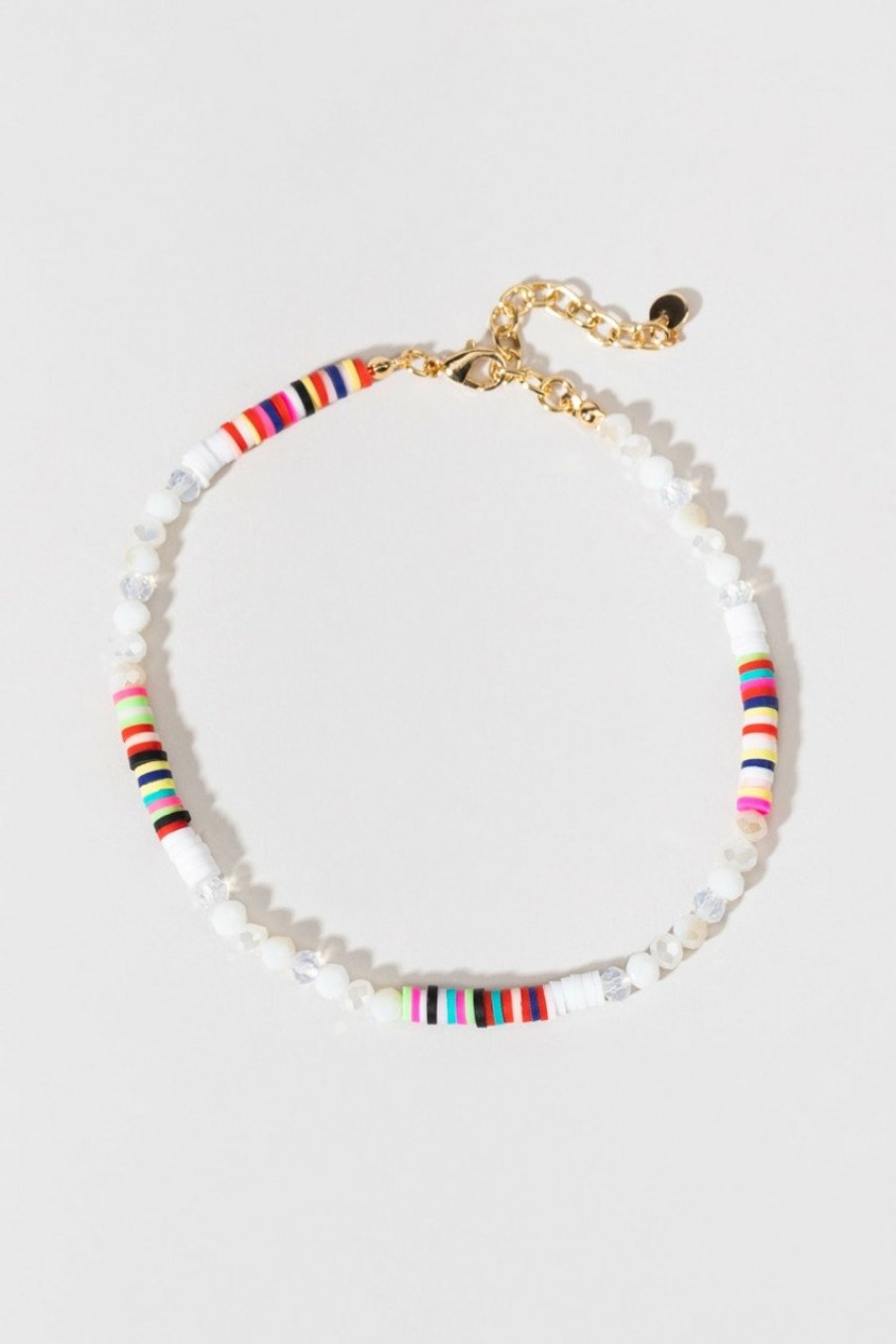 Francesca's Anne Block And Pearl Anklet Multi Anklets