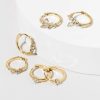 Francesca's Jenelle Delicate Hoop Earrings Set Crystal Earrings