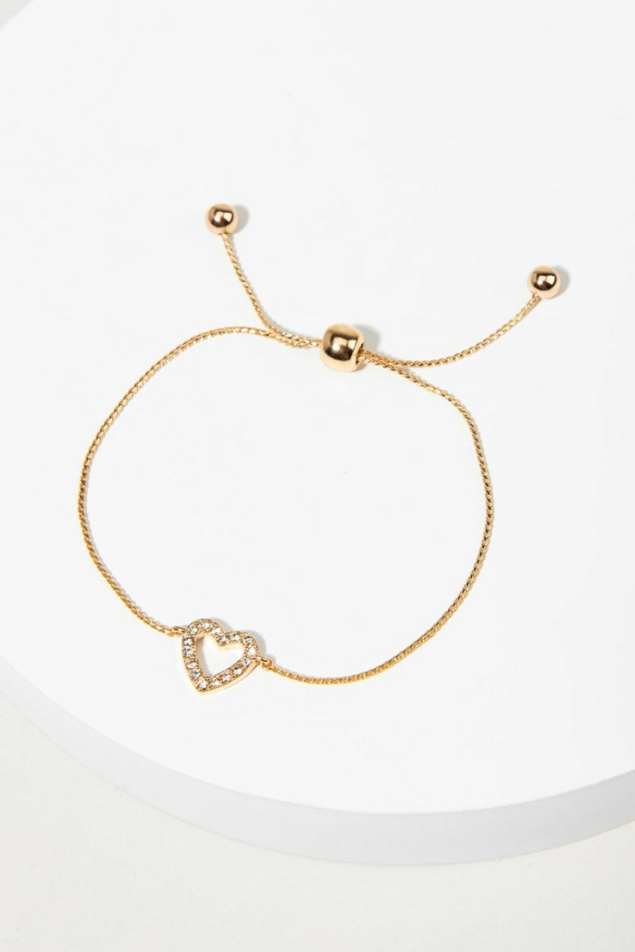 Francesca's Follow Your Heart Bracelet Gold Bracelets